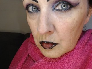 Anna Yawning Over and Over Big Wide Open Mouth Teary Eyed Tired