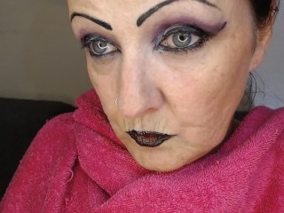 Anna Yawning Over and Over Big Wide Open Mouth Teary Eyed Tired