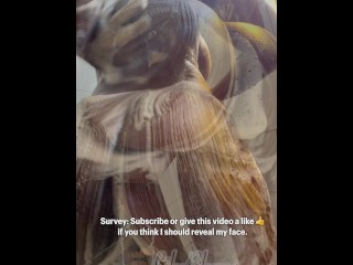 Survey: Thick big ass ebony Lily Blume wants to know if you'd like to see her cum face