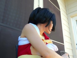 Momo Yaoyorozu Superhero Smoking JOI