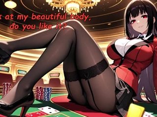 JOI. [Teaser] Would you choose a naked body or foot worship in Yumeko casino (footfetish, beta)
