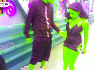 PARODY PLANET HULK PUBLIC OUTSIDE COUPLES HENTAI REAL TOONS