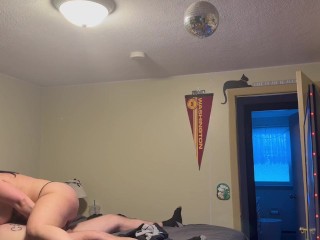 Caught jerking it so she did it for me