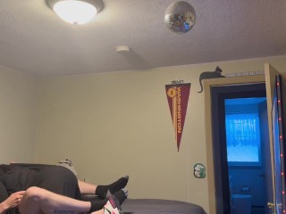 Caught jerking it so she did it for me