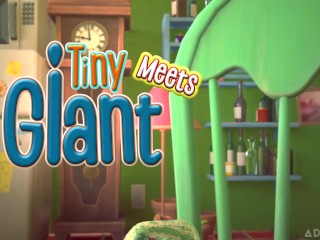 3DGSPOT - Tiny Trans Fucks With Giant Busty Trans! SPANISH SUBTITLES! 3D CARTOON PORN!