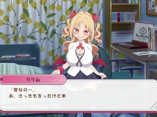 【パイズリクリッカー(体験版)実況】「ざぁこ！」メス○キ金髪爆乳サキュバスにパイズリ顔射させてもらうLive2Dエロゲ―。(hentai game)