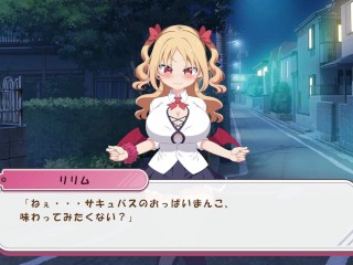 【パイズリクリッカー(体験版)実況】「ざぁこ！」メス○キ金髪爆乳サキュバスにパイズリ顔射させてもらうLive2Dエロゲ―。(hentai game)