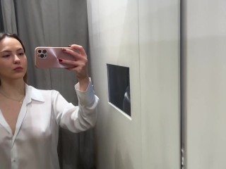 4K ZARA Transparent Tops Try On Haul See Through