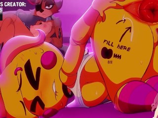 Pulling eggs out of Chica and Foxy's ass hot girls FNAF (Imoxifloxi animation) - Jazziuu