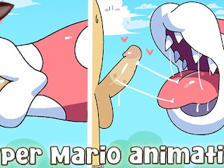 Piranha Plant Sucks Super Mario's Cock and Swallows All His Cum (Lilm00nie Animation) - Jazziuu