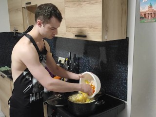 Суп с потрохами курицы