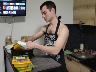 Суп с потрохами курицы