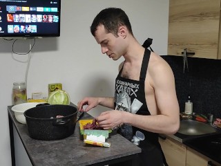 Суп с потрохами курицы