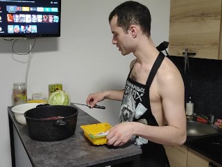 Суп с потрохами курицы