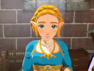 Beautiful Zelda Drank some vitality potion to ride Link's dick all day long