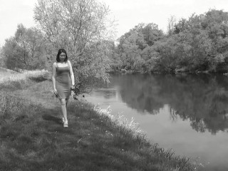 Music erotic video clip of sweet beautiful cute sexy girl Assol. Solo girl. Ass girl. Naked girl