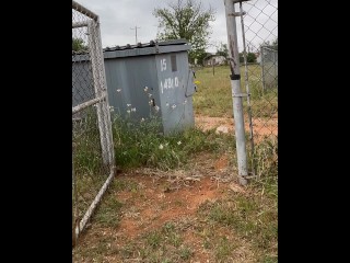Throwing garbage in dumpster very desperate public piss outside close to neighbors