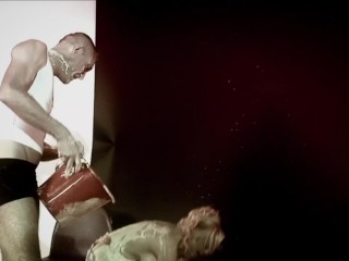 Blonde With Big Boobs Savannah Gold Gets Fucked In Vat Of Food