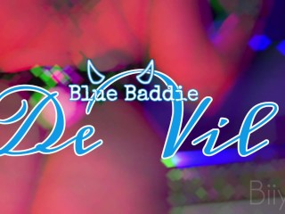 Playboy biiyla blue twerking bts photoshoot , thick bluehair woman