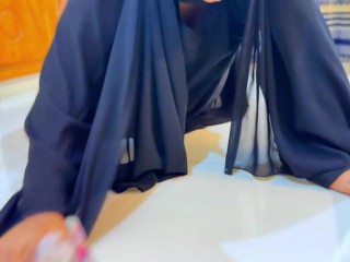 Curvy Big Ass Muslim Hot Stepmom Stuck under Bed Then She want Anal fuck from Stepson