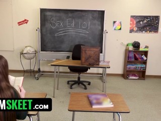 Innocent Schoolgirl Becomes Sex Ed Prop - TeamSkeet Singles