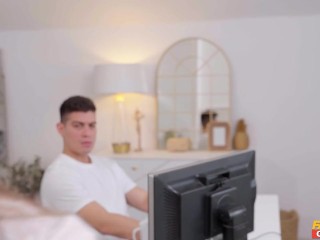 Wife fucks her husbands friend for payback - FAKEHUB FULL SCENE