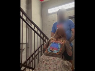 Busted! We Got Caught In A Public Stairwell