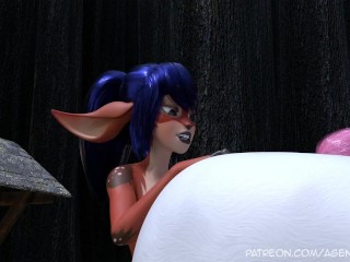 Centaur Things 3 - Rise of The Doe! - A Futanari Doe Visits Fira To Learn The Art of BREEDING!!!