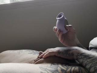 FAT HAIRY PUSSY RUBBING, GIANT CLIT STROKING, TATTOOED MUSCLE MOMMY, CUM WORSHIP!