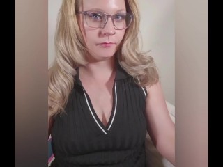 Teacher punishes student by making him lick her pussy clean facesit