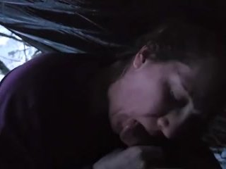 Blowjob After Quickie Before Friends Got Back to Camp