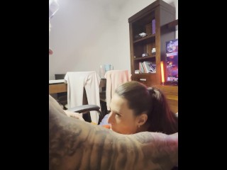 Spiderwoman😈 Sucking His FAT Cock While He Plays PS5👅