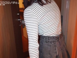 温泉旅行デート♡丸見え露天風呂で巨乳彼女がM男彼氏に焦らし寸止め手コキしたら我慢できずに暴発口内射精！お仕置きで亀頭責めして大量潮吹き 日本人 素人 カップル 混浴 お風呂 変態 痴女 無修正 主観
