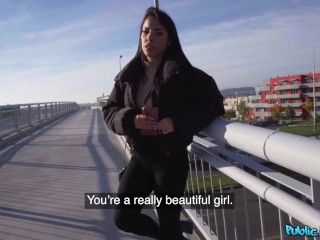 Public Agent - Italian teacher didn't want it but let me creampie her