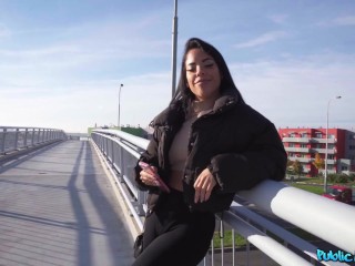 Public Agent - Italian teacher didn't want it but let me creampie her