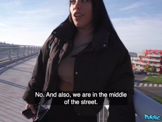 Public Agent - Italian teacher didn't want it but let me creampie her