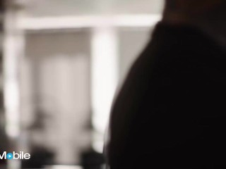 ADULTMOBILE - Stunning Blonde Keeps Eye Contact With Her Step-Uncle As He Fingers Her Shaved Pussy