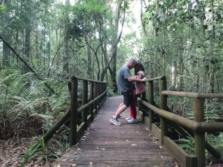 Sexcation Part 5 - We have sex in the Garden of Eden and nearly got caught