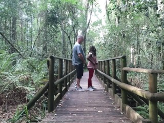 Sexcation Part 5 - We have sex in the Garden of Eden and nearly got caught