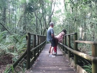 Sexcation Part 5 - We have sex in the Garden of Eden and nearly got caught