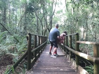 Sexcation Part 5 - We have sex in the Garden of Eden and nearly got caught