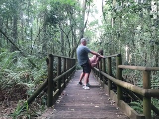 Sexcation Part 5 - We have sex in the Garden of Eden and nearly got caught