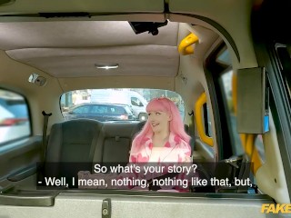 Fake Taxi - Pink haired wonder fucker gets her pussy CREAMPIED