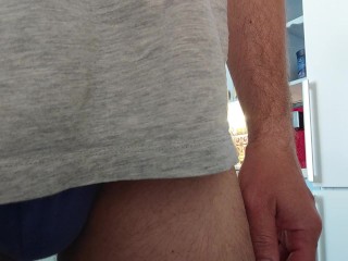 I'm going for a walk, my dick is bursting out 😱🌶️🔥