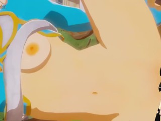 Zelda took a pot of vitality to have more strength for hard sex