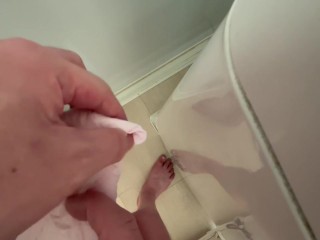 ナプキンをホール代わりにしてみた