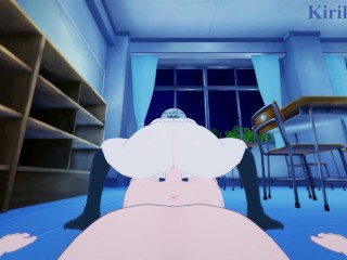 Hinomori Shiho and I have intense sex in the classroom at night. - Project SEKAI POV Hentai