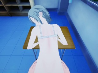 Hinomori Shiho and I have intense sex in the classroom at night. - Project SEKAI POV Hentai