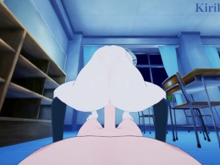 Hinomori Shiho and I have intense sex in the classroom at night. - Project SEKAI POV Hentai