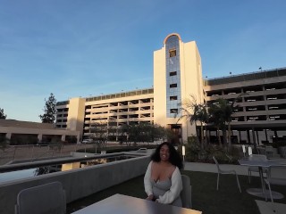 Big Tits Ebony Teen Gets Covered in Cum Keeps Fucking Hard Picked Up on the Stre - Hazel Haze VS POV